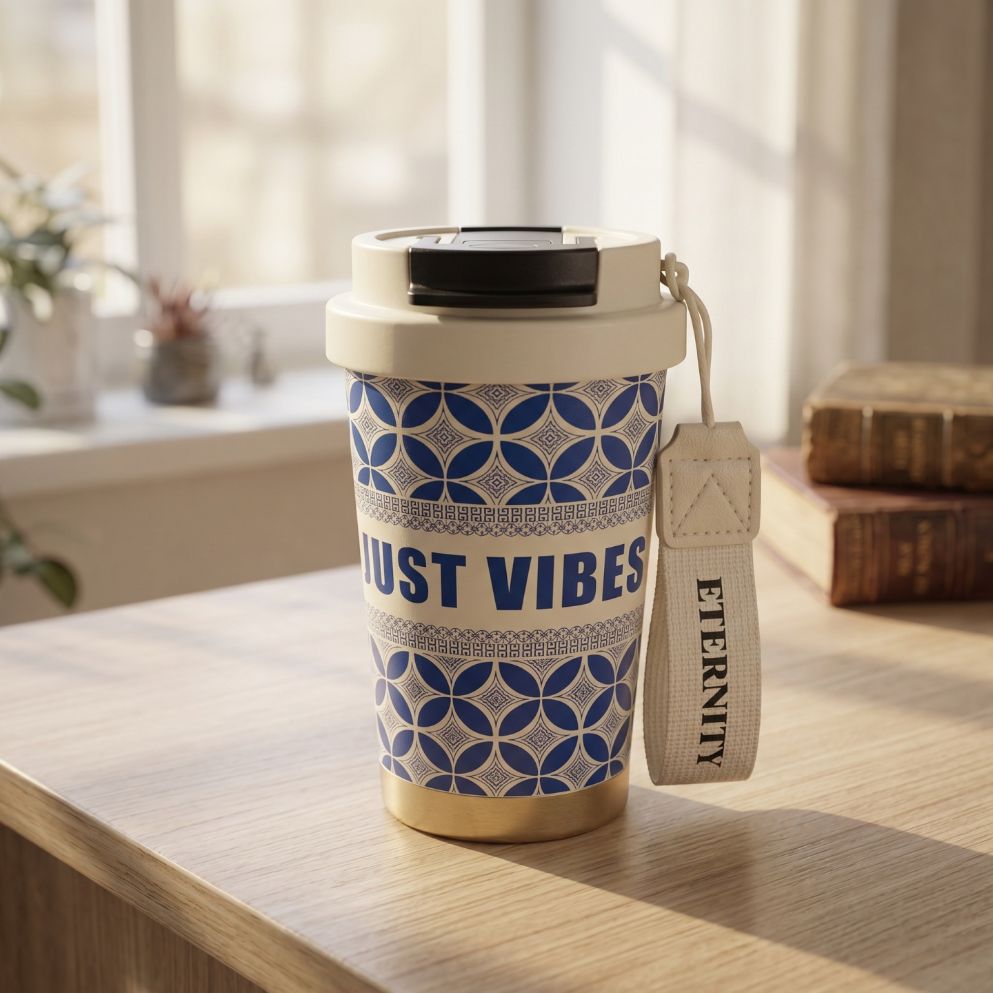 悅生活—Best buy 花磚綺夢輕巧保溫杯