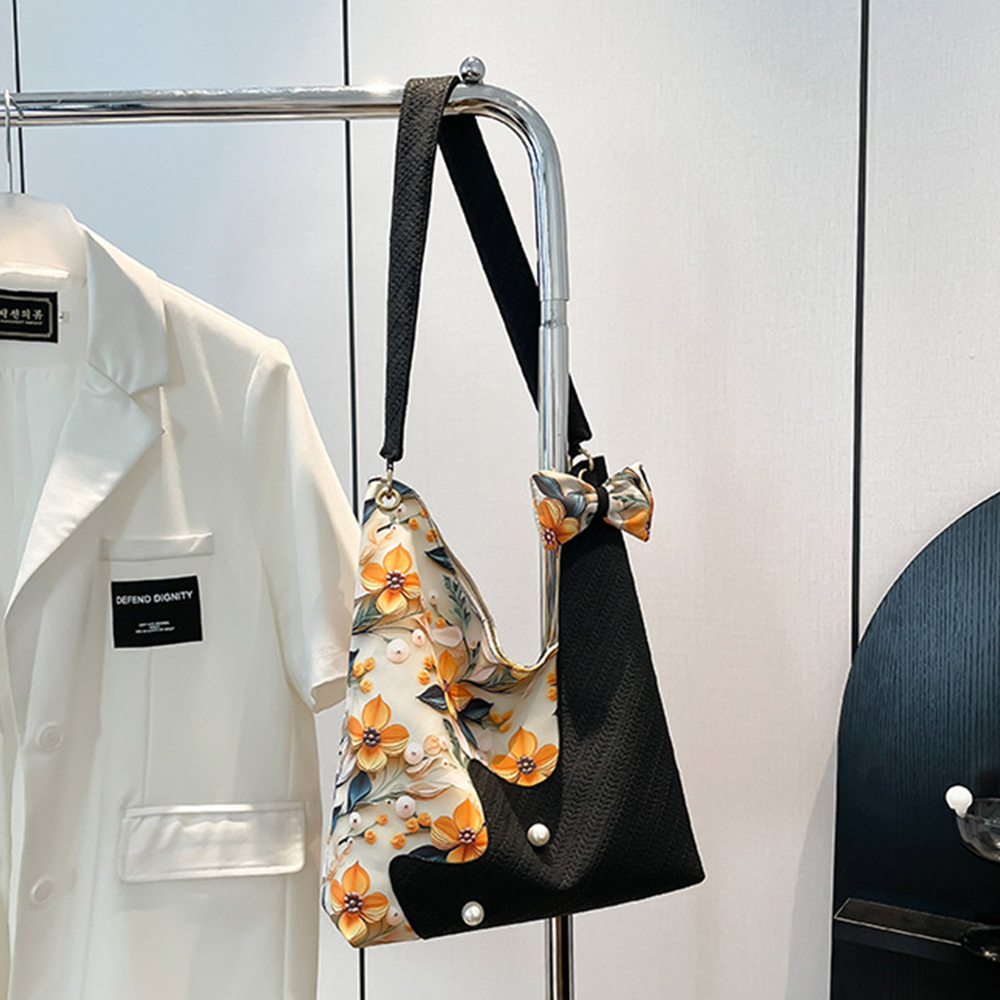 MICOACH 花叢裡的貓單肩包