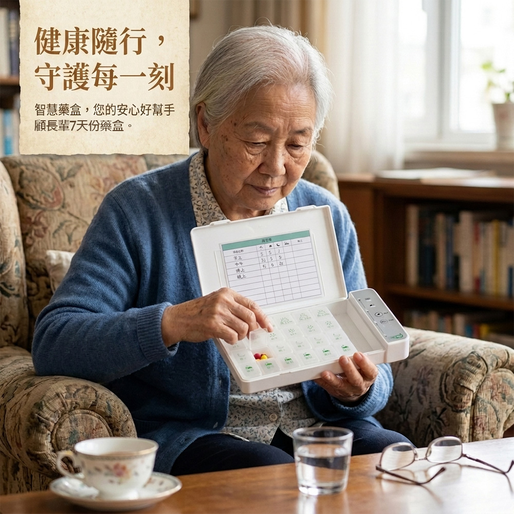 悅生活-Best buy 顧長輩7天份救命智慧藥盒