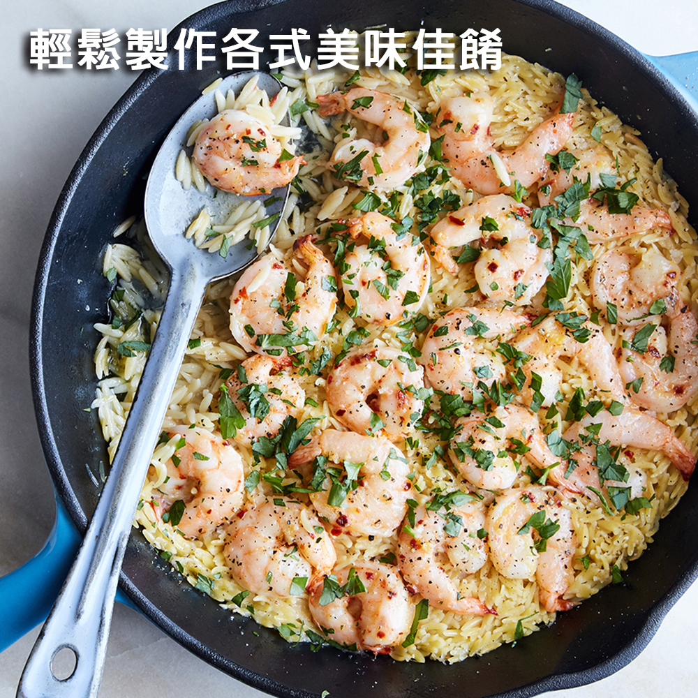 悅生活--鮮市集 海中高蛋白之王無膨發鳳尾極品蝦仁 300g±5% / 盒