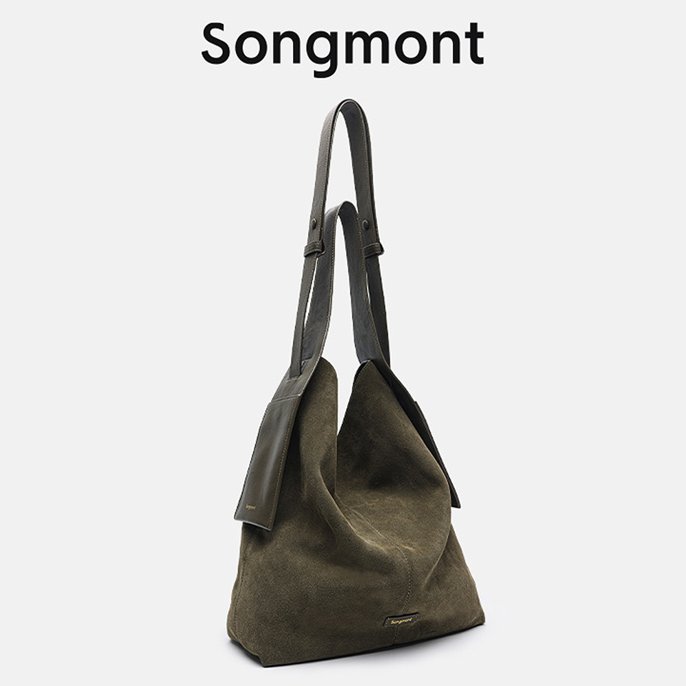 山下有松Songmont 經典掛耳款麂皮絨多用途女包