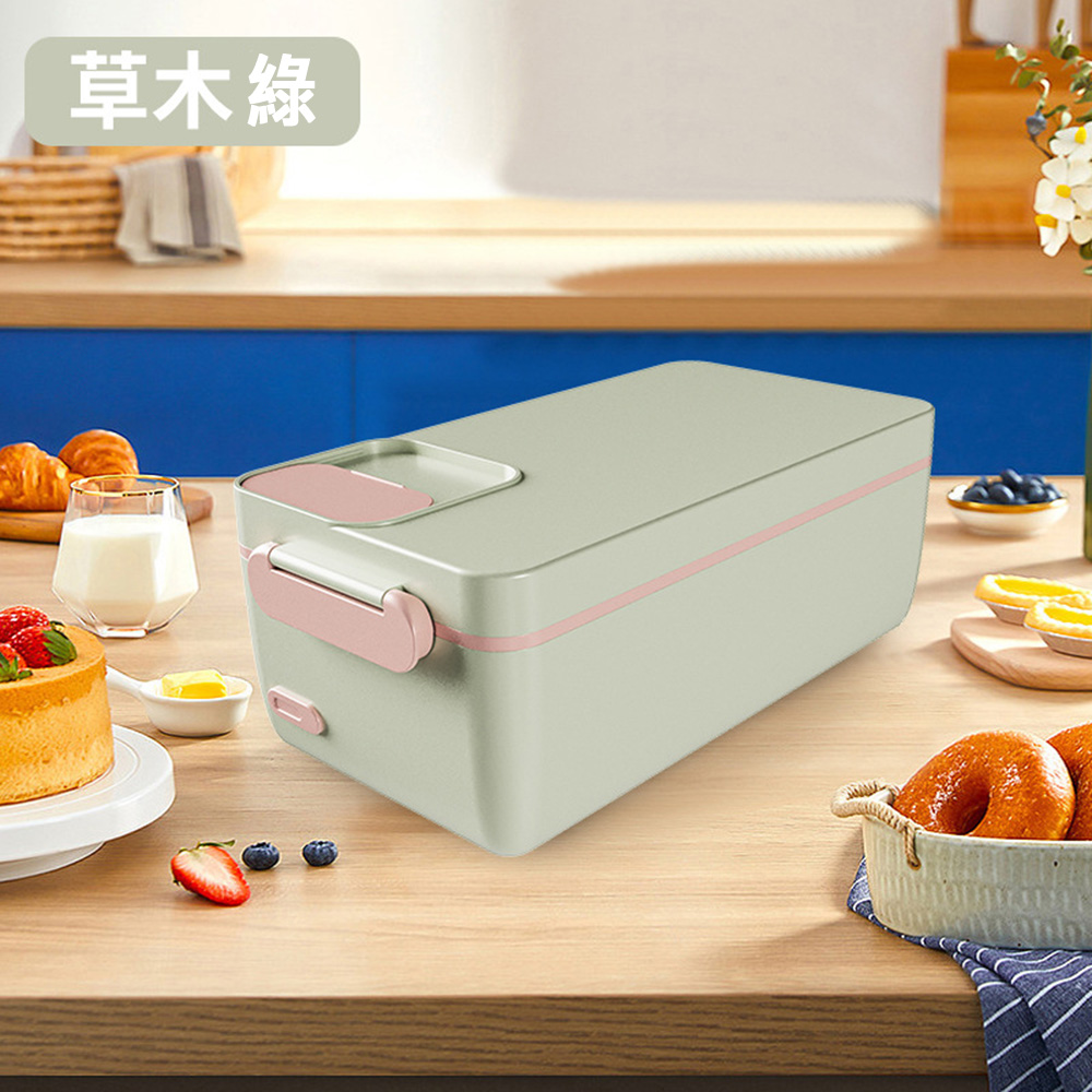 悅生活--Best buy 免插電免加水電熱飯盒1L