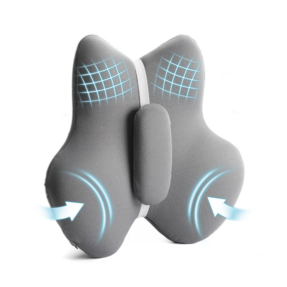 悅生活-Best buy 歐盟OEKO-TEK認證蝴蝶記憶強撐款護腰靠墊