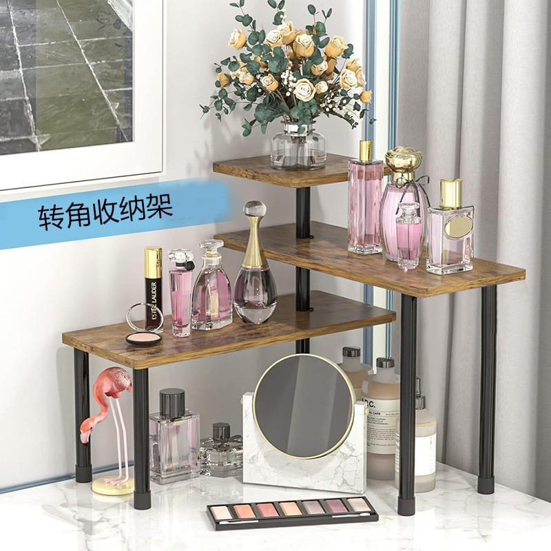 悅生活—Best buy 木色調多功能轉角收納架