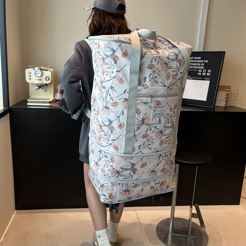悅生活--GoTrip微旅行 柔美花卉萬向輪旅行包
