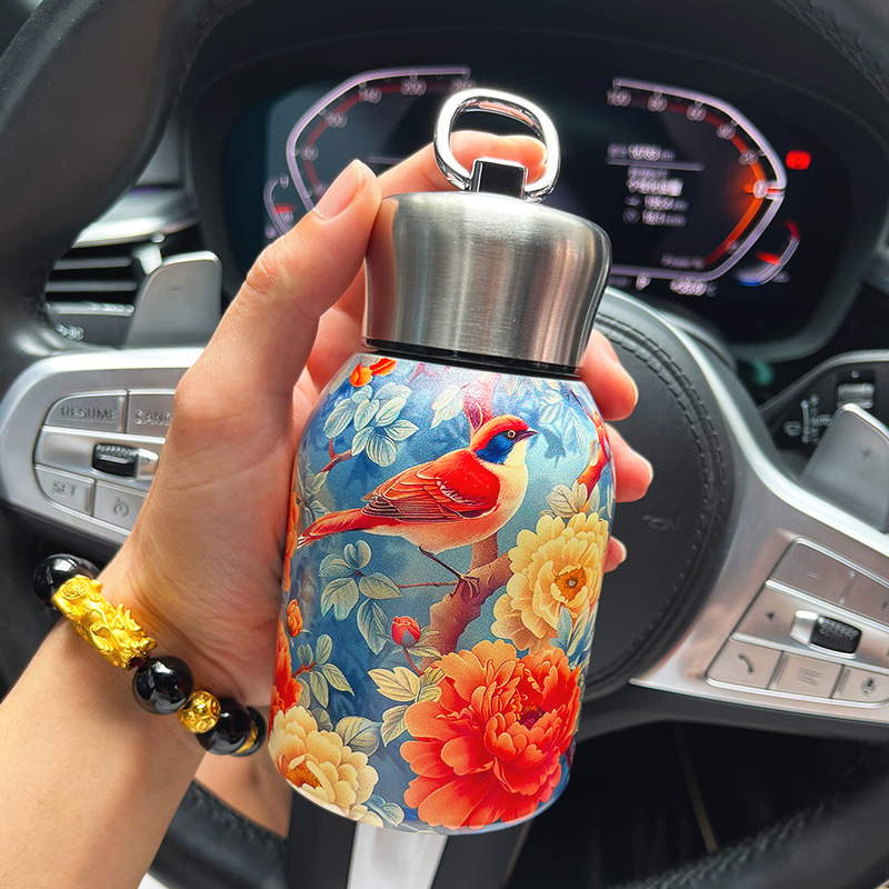 悅生活--Best buy304小胖丁可吊掛宮廷風保溫杯300ml