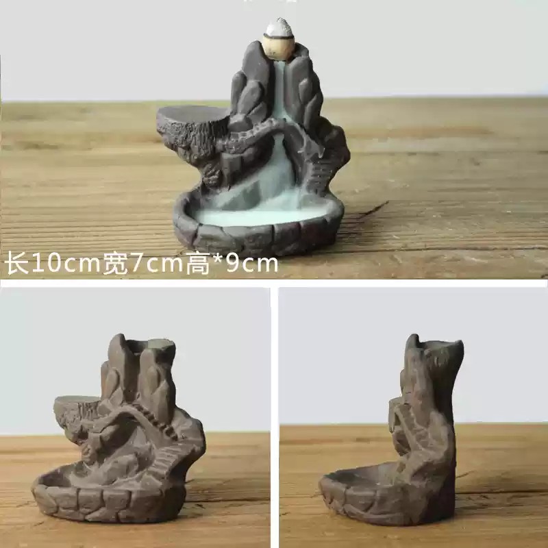 中華古法 德化陶瓷群擁山水款香盤組