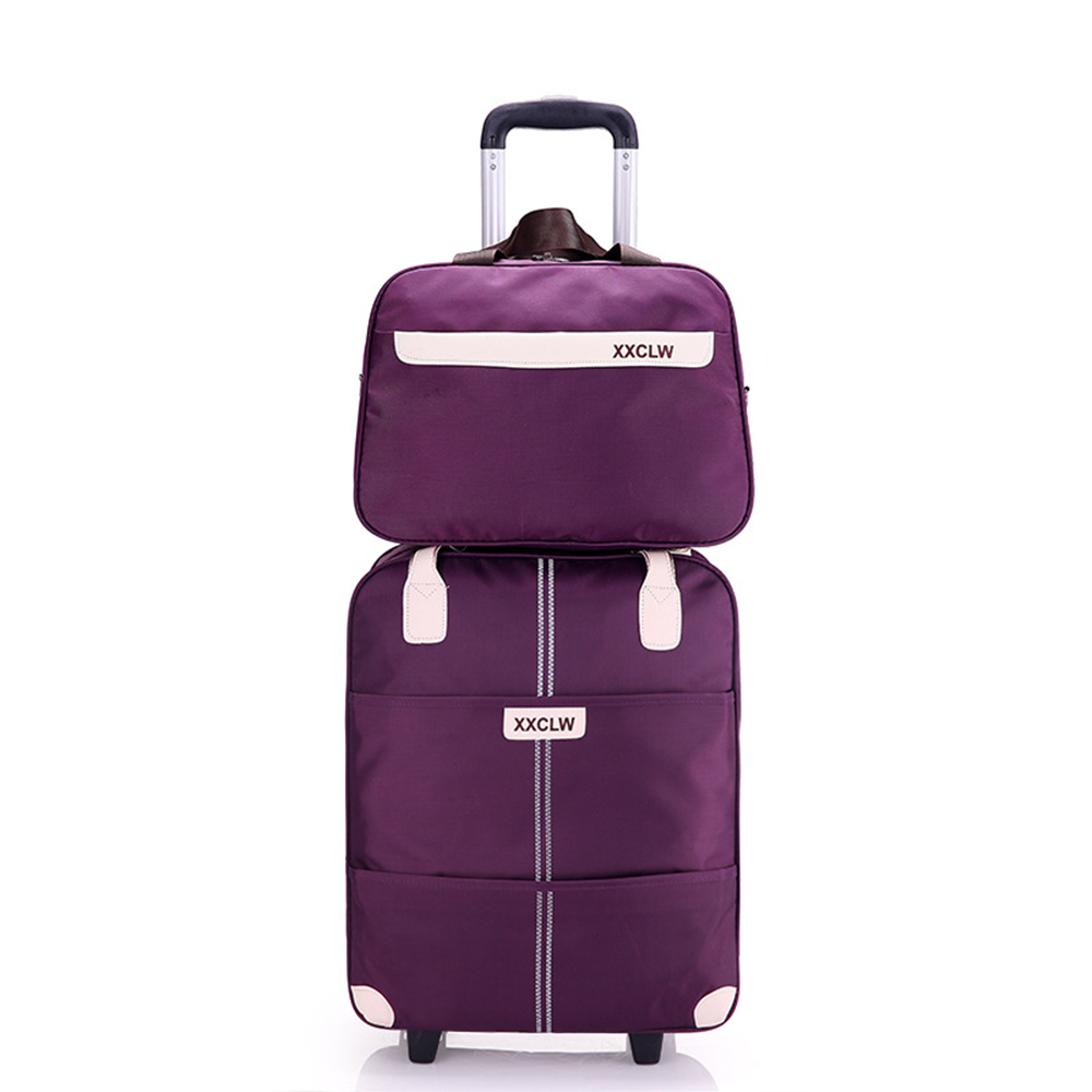 悅生活--GoTrip微旅行 21吋俐落有型登機收納購物車大+小 套裝組
