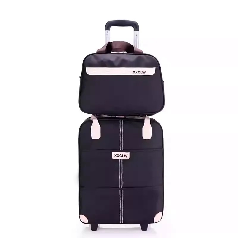 悅生活--GoTrip微旅行 21吋俐落有型登機收納購物車大+小 套裝組