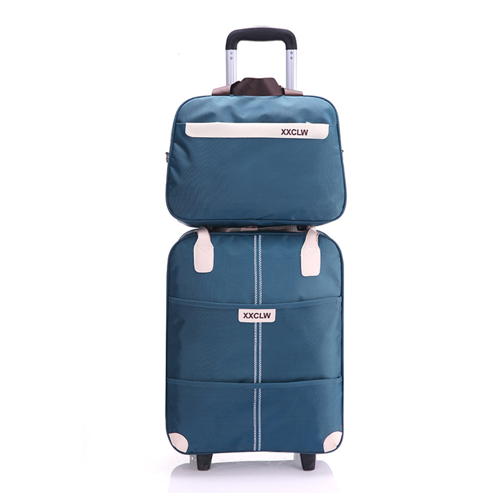 悅生活--GoTrip微旅行 21吋俐落有型登機收納購物車大+小 套裝組