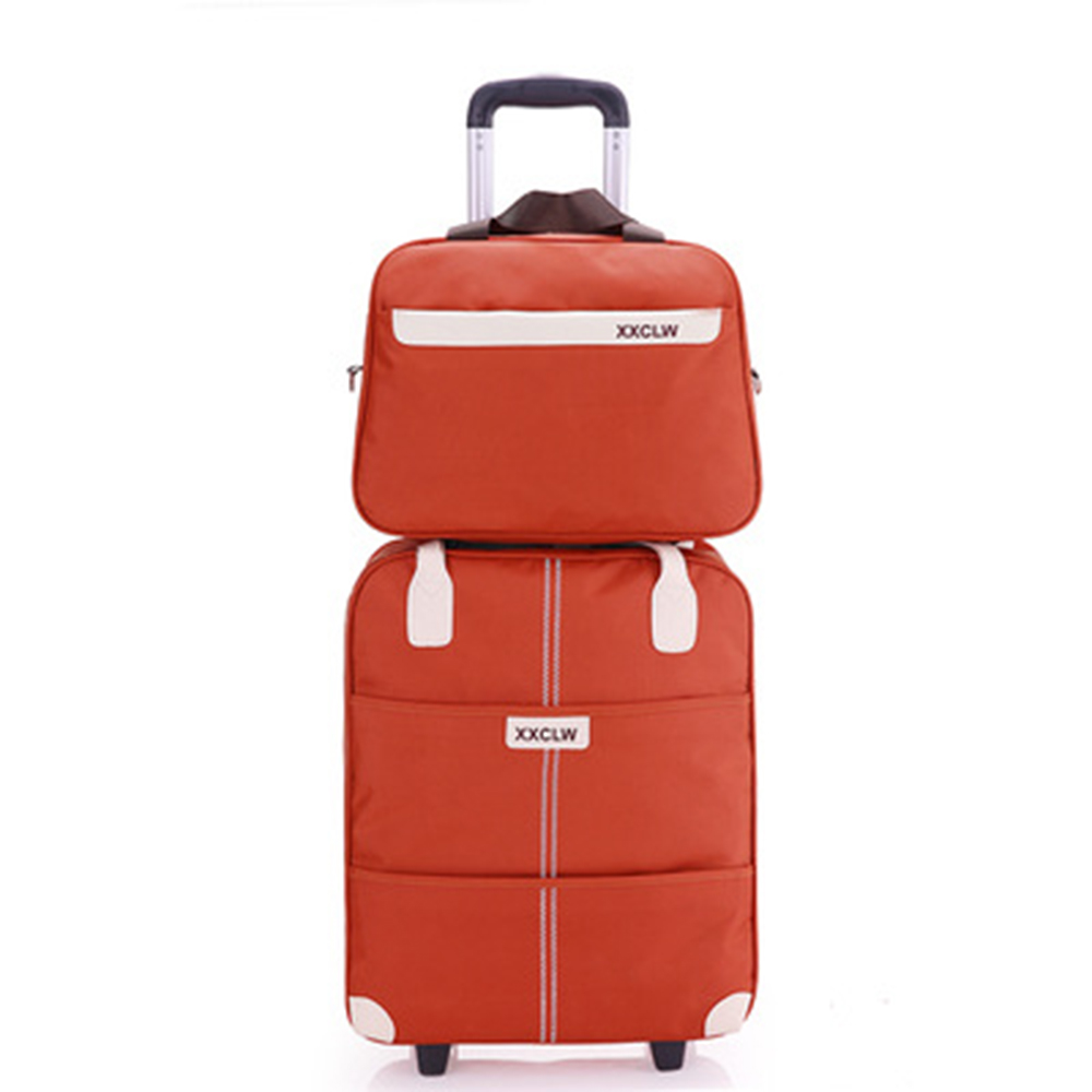 悅生活--GoTrip微旅行 21吋俐落有型登機收納購物車大+小 套裝組