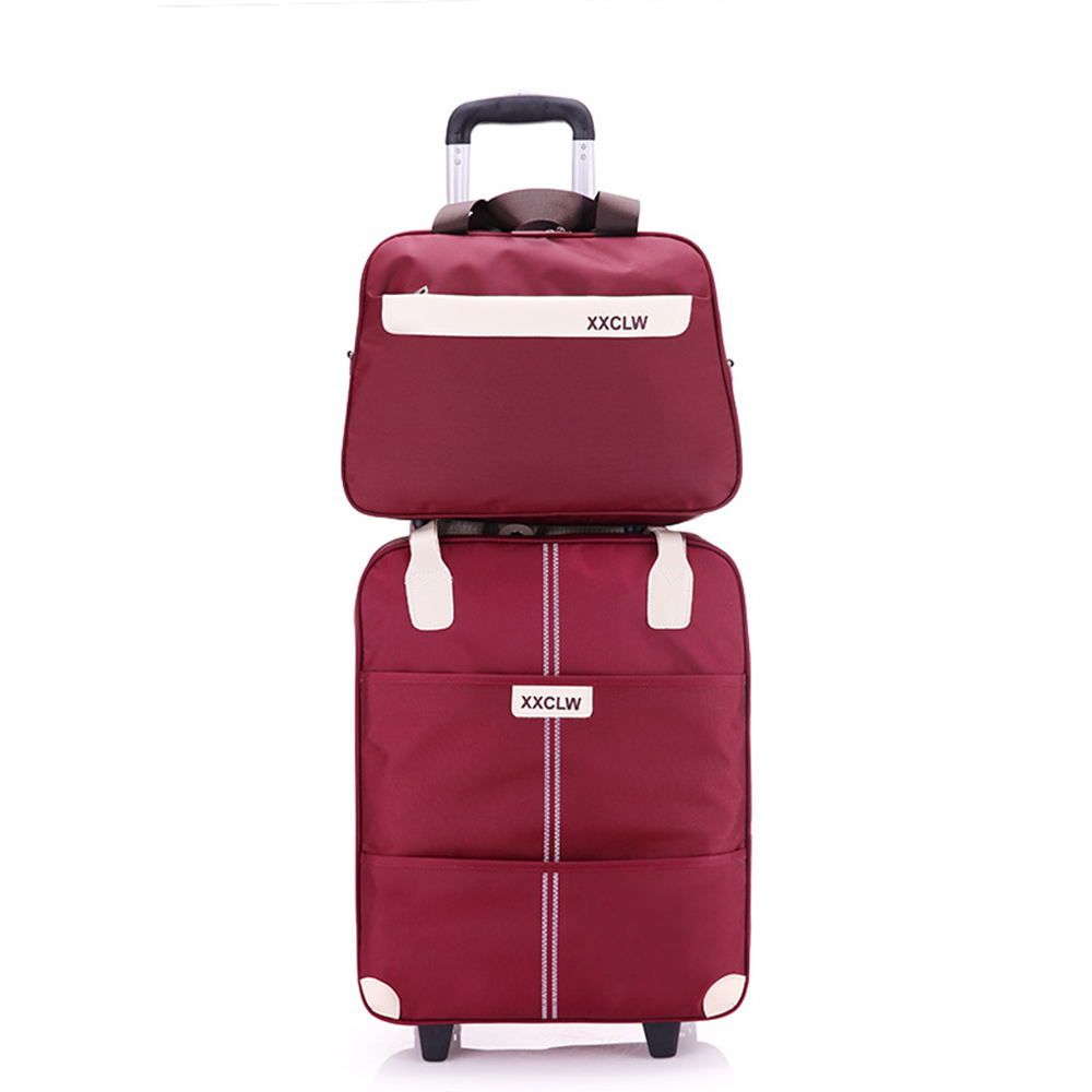 悅生活--GoTrip微旅行 21吋俐落有型登機收納購物車大+小 套裝組