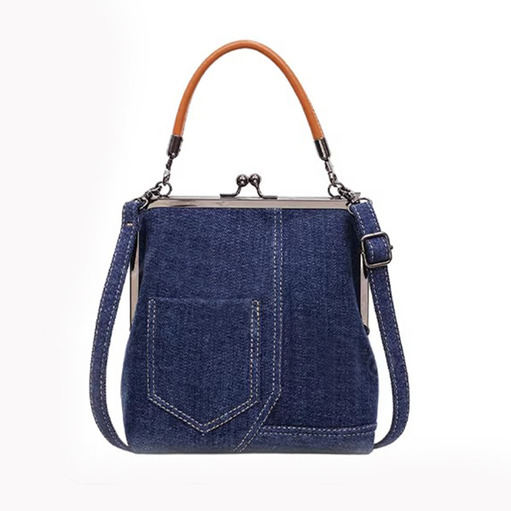 MICOACH 復古藍調牛仔口金包