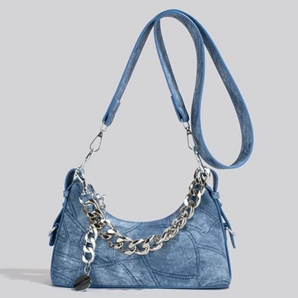 CEEKAY 創新馬鞍紋皮革法棍包