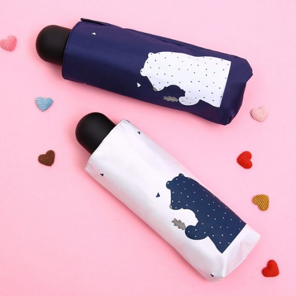 悅生活--GoTrip微旅行 松熊輕量王五折晴雨口袋傘