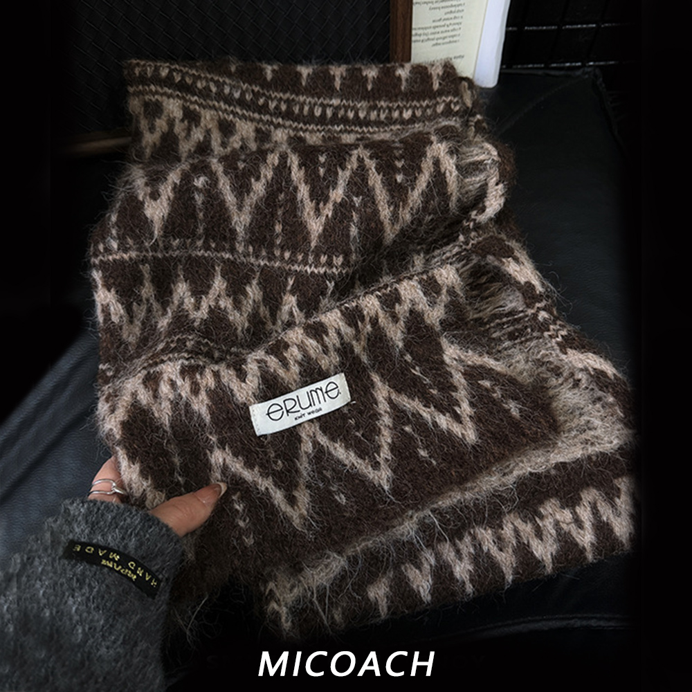 MICOACH 蘇格蘭風費爾島復古圍巾