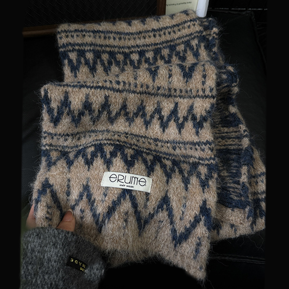 MICOACH 蘇格蘭風費爾島復古圍巾