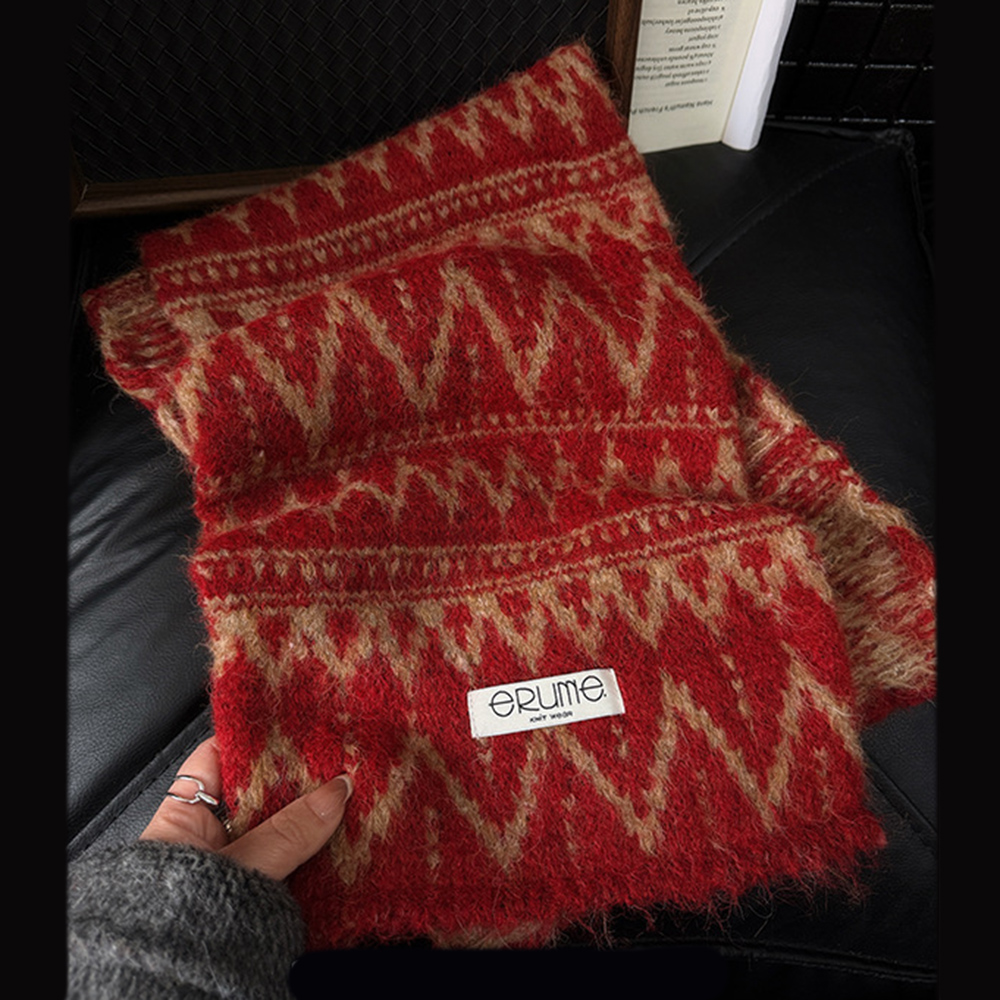 MICOACH 蘇格蘭風費爾島復古圍巾