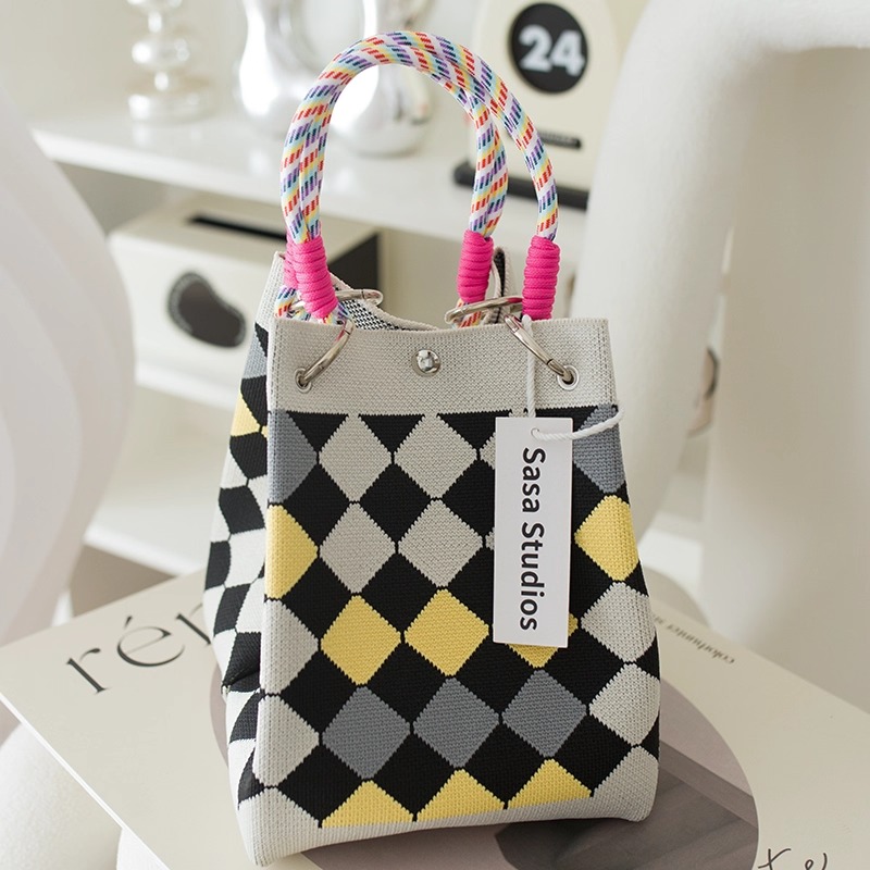 MICOACH 幾何色彩手拎小包C款