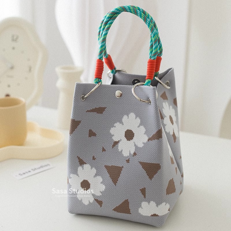 MICOACH 幾何色彩手拎小包C款