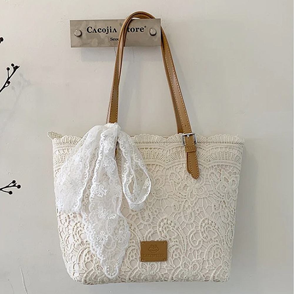 MICOACH 森林系蕾絲鏤空單肩包