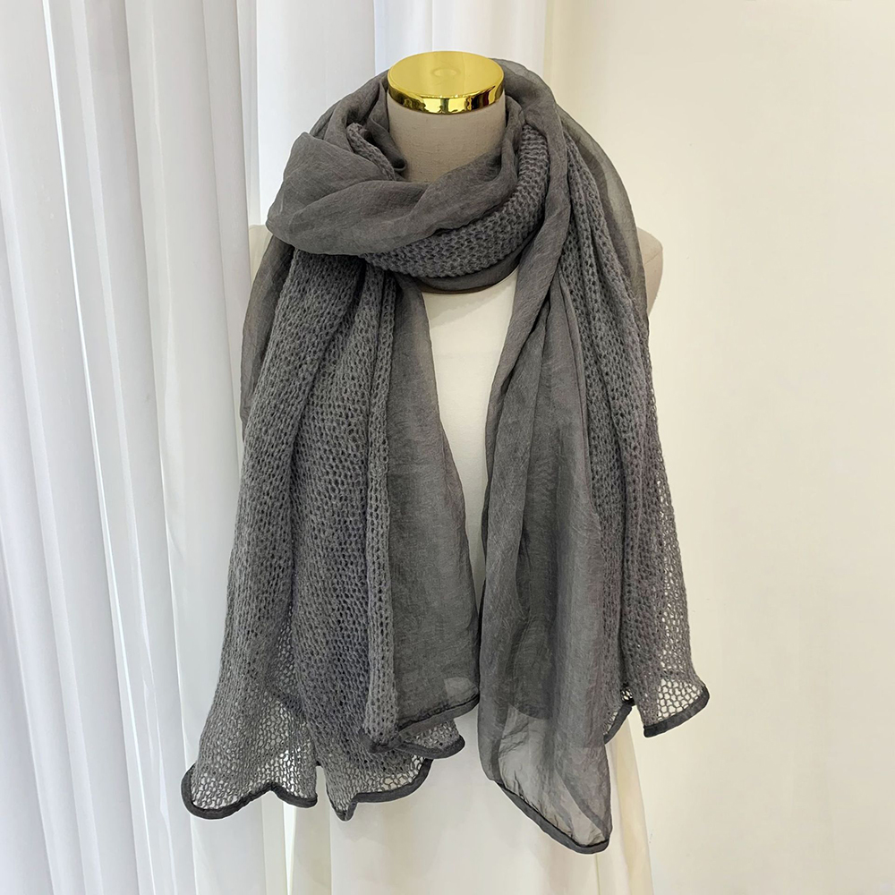 MICOACH 溫柔系拼接圍巾