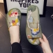 悅生活--Best buy 希臘精品亞麻花防滑透氣款室內氣墊拖鞋